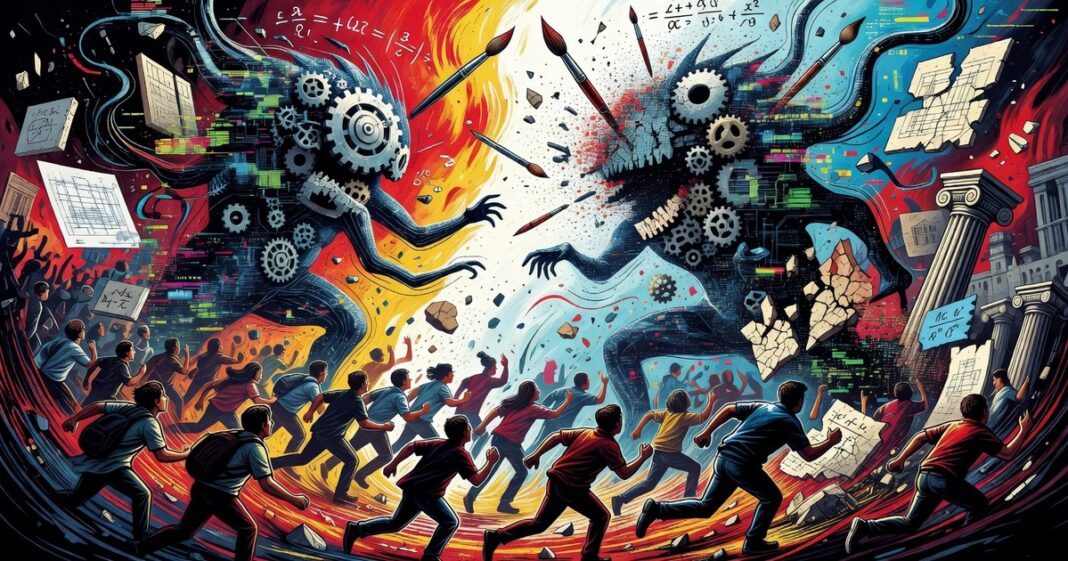 Estudiantes huyen de carreras 'devoradas' por la IA