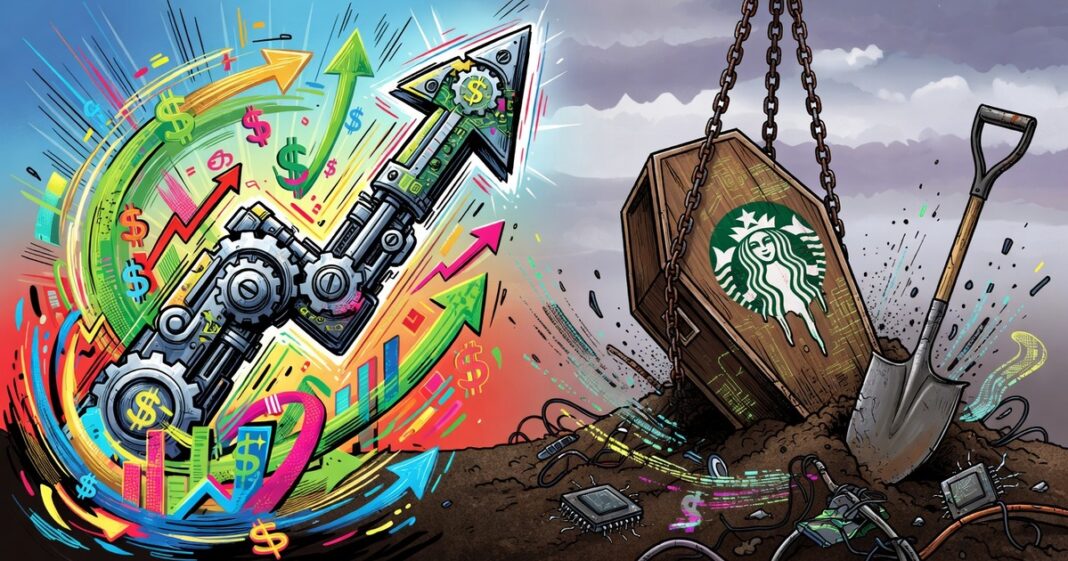 Arm sube 50% en una semana; Starbucks entierra su proyecto de IA