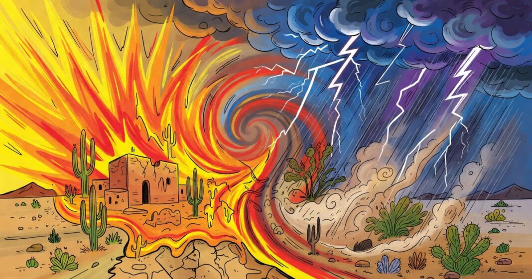San Luis Potosí: calor extremo y tormentas en plena transición climática