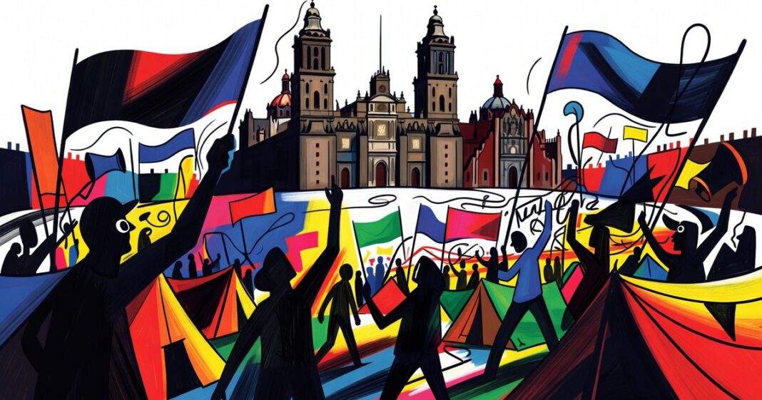 CNTE toma el Zócalo: 9% de aumento no frena el plantón