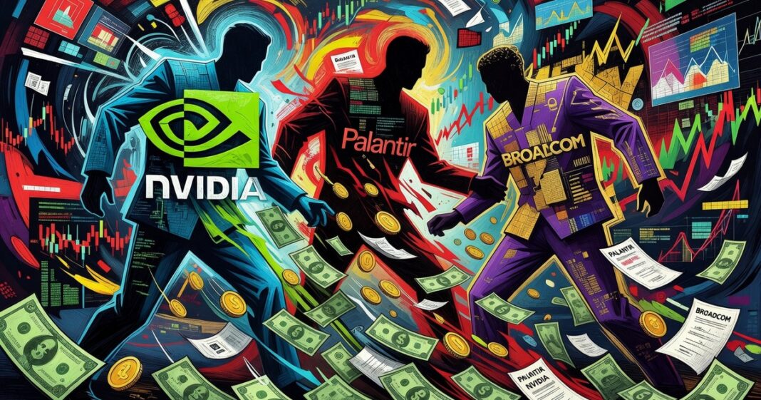 Directivos de Nvidia, Palantir y Broadcom venden 4.6 mil mdd en acciones