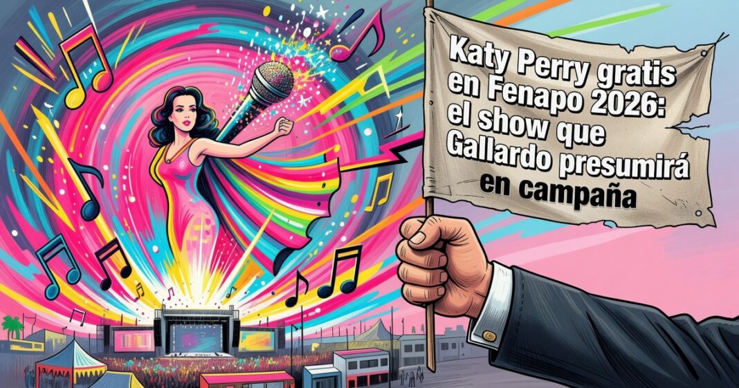 Katy Perry gratis en Fenapo 2026: el show que Gallardo presumirá en campaña