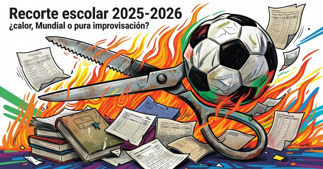 Recorte escolar 2025-2026: ¿calor, Mundial o pura improvisación?
