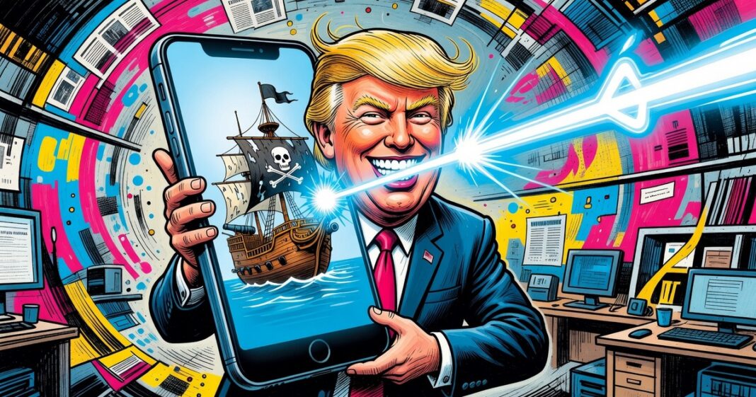 Trump publica meme láser contra Irán a las 5 am