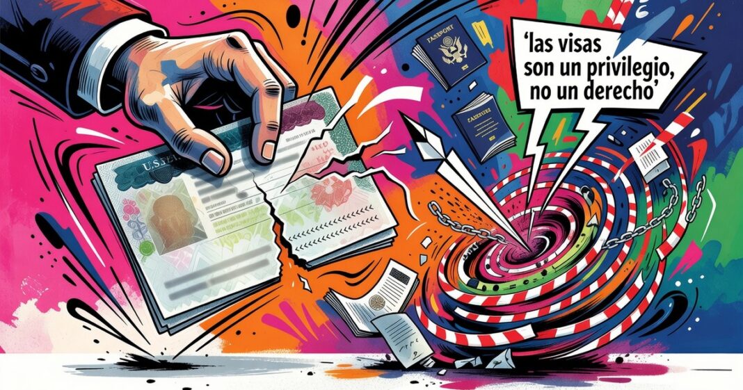 EU revoca visa a Andy López Beltrán y la Embajada responde: 'las visas son un privilegio, no un derecho'