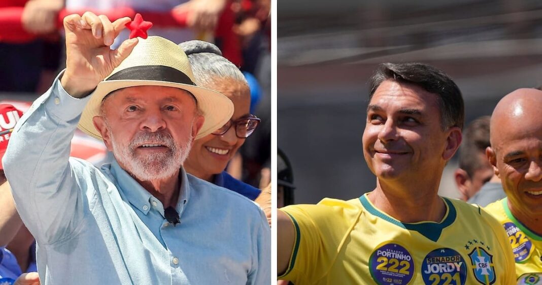 Flávio Bolsonaro y Lula van a segunda vuelta en Brasil